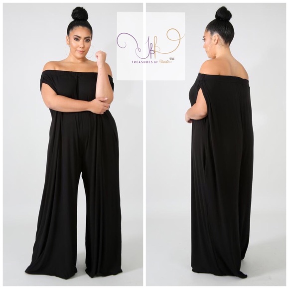 cold shoulder open leg harem jumpsuit